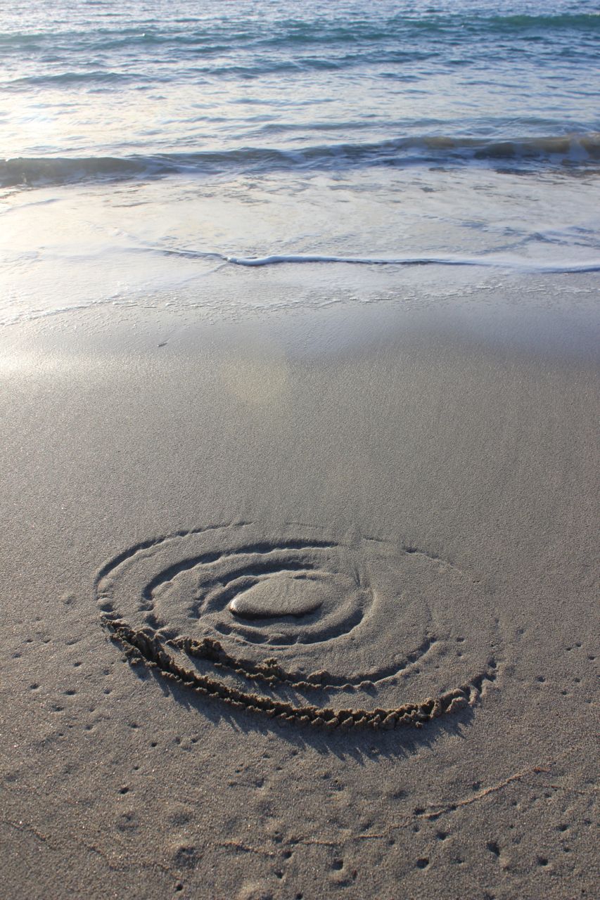 Circles in the sand by Sam and Mark